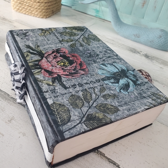 Handmade Other - Painted Farmhouse Book Stack, Vintage Books